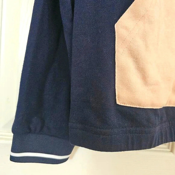 Venus Colorblock 3/4 Zip Sweatshirt, XS Blue White Pink - Picture 4 of 6